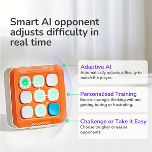 mideer AI Tic-Tac-Toe intelligent |   Boîte de <span class=keywords><strong>jeu</strong></span> logique 6 en 1 avec modes de <span class=keywords><strong>jeu</strong></span> stratégique, d'entraînement de la mémoire et de rythme pour enfants - Product Image 4