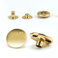 Boutons-pression métalliques en alliage de zinc de 12 mm pour chemises Abaya Thobe pour hommes, avec logo personnalisé