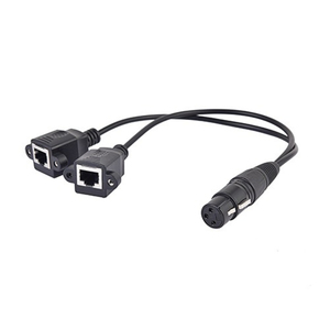Câble adaptateur <span class=keywords><strong>XLR</strong></span> femelle 3 broches vers 2 RJ45 femelles, décodeur DMX512, <span class=keywords><strong>XLR</strong></span> vers 2 ports réseau, câble de signal pour éclairage de scène - Product Image 6