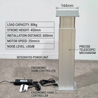 Colonne de levage électrique à 3 étages en aluminium robuste pour dispositif robotique intelligent de rééducation des membres inférieurs
