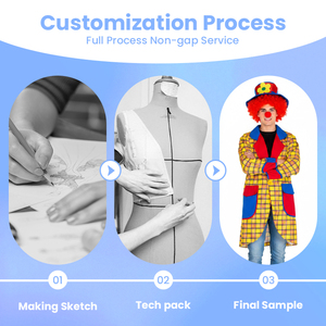Costume de Clown <span class=keywords><strong>Adulte</strong></span> Certifié FAMA, Ensemble de Déguisement pour Fête de Cirque, Conformité Mondiale - Product Image 2
