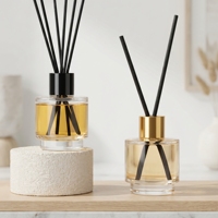 Bouteilles diffuseurs de parfum de luxe personnalisées en verre, désodorisant, diffuseur d'aromathérapie sans flamme, bouteille en verre