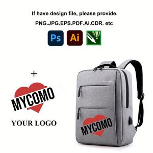 New Custom Big Capacity Computer Bag Laptop <b>Backpack</b> With USB Charging Business <b>Backpack</b> Custom Logo Laptop Bag for <b>Daily</b> Use - Product Image 3