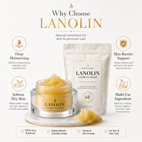 Lanoline Anhydre Pure LongBio CAS 8006-54-0 – Cire de Laine pour Soins de la Peau, Baume à Lèvres, Crème, Savon, Soins Capillaires – Vente en Gros OEM