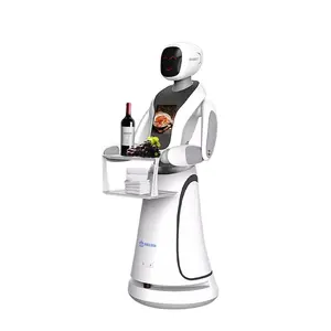 热销人形机器人送餐AI机器人带大屏幕服务机器人餐厅服务员