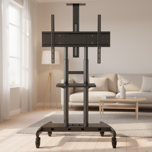 Chariot de chariot de <span class=keywords><strong>TV</strong></span> de plein mouvement de 50-80 pouces 90 degrés motorisé VESA 800*500 ascenseur Cabinet Mobile <span class=keywords><strong>TV</strong></span> Stand <span class=keywords><strong>4K</strong></span> Plasma <span class=keywords><strong>TV</strong></span> Caractéristique - Product Image 1