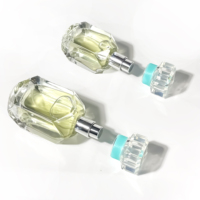 Flacon de parfum en verre de forme unique, atomiseur de parfum, flacon pompe pour lotion, contenant cosmétique, flacon de parfum vide de 50 ml