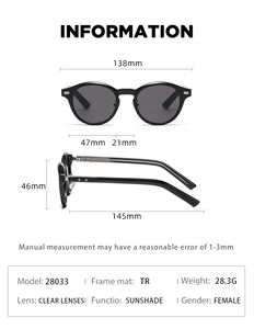 Partagasファッション流行デザイナーカスタムロゴ楕円形TR90フレームアームUV400シェードサングラスサングラス男性女性用 - Product Image 6