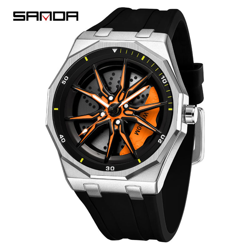 Negro Plata Naranja