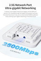 Routeur COMFAST CF-E391AX WiFi6 AX3000 avec mise à niveau du port Ethernet 2.5G, point d'accès sans fil au plafond