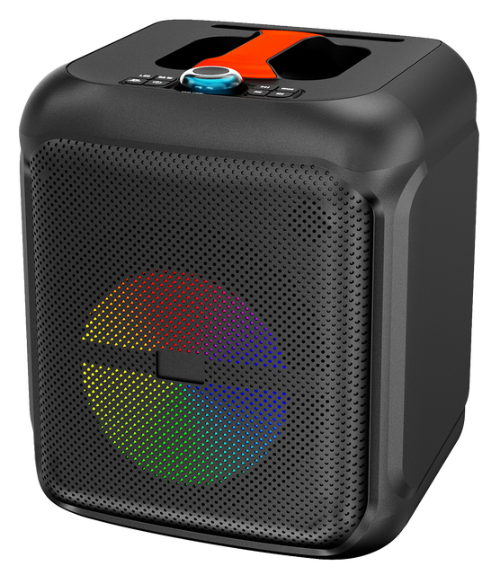 Professional Wireless Boombox Speaker for V5.2 30-50W Output Power Built-in Microphone Colorful LED Light for Street