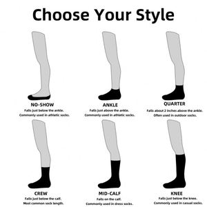 ถุงเท้ากีฬาแฟชั่นขายส่ง โลโก้สั่งทำ ผ้าฝ้ายสีขาว คุณภาพหรูหรา สำหรับฤดูหนาว แบบ unisex พร้อมบรรจุภัณฑ์ - Product Image 2