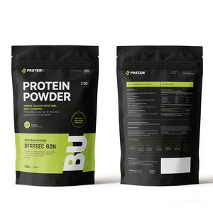 Vendita calda Custom OEM di sicurezza con chiusura a chiusura lampo sacchetto richiudibile per uso alimentare proteine <span class=keywords><strong>in</strong></span> polvere sacchetto per imballaggio - Product Image 1