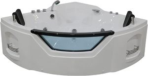 Acrylique moderne autoportant pour baignoire <span class=keywords><strong>jacuzzi</strong></span> spa <span class=keywords><strong>hydromassage</strong></span> unilatéral avec double bain à remous Installation intérieure pour villas - Product Image 6