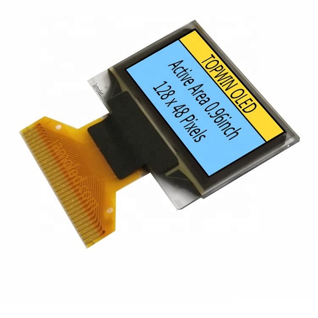 0.96 inch 0.96'' 0.96inch 128x64 dots dual colors 30 pin oled display VG-2864KMBEG01 2864HMBEG01internal DC/DC inside