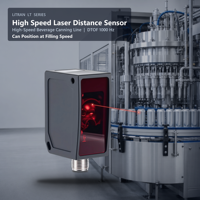 Capteur de distance laser pour ligne de mise en conserve de boissons, Medidor Laser DT35 DTOF 1000Hz 10m IP65 pour positionnement de canettes, Fabricant direct sur mesure