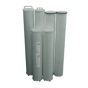 Cartucho de filtro de pp de profundidade plissada, 5um alto fluxo para tratamento de água de moinho de aço
