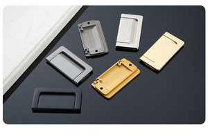 Poignée de meuble de style européen en chrome poli, réduction pour les commandes en gros disponible, vente directe d'usine, décoration moderne pour la maison - Product Image 2