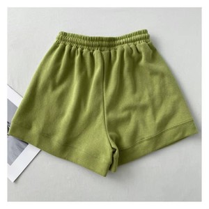 Pantalones Cortos Deportivos Casuales de Cintura Alta para <span class=keywords><strong>Mujer</strong></span>, Versión Coreana, Pierna Ancha, con Cordón, Novedad, Venta Caliente - Product Image 4