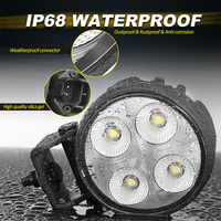 Luz Delantera Redonda para Automóvil de 3.7 Pulgadas, 48W de Potencia, Gran Angular, 12V 24V, Luz LED para Automóvil, Camioneta, Carrito de Golf