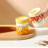 Pot en verre borosilicate de haute qualité 400 ml, résistant à la vapeur et à la chaleur, alimentaire, écologique, pour petit-déjeuner, flocons d'avoine, poisson mijoté – Vente directe usine