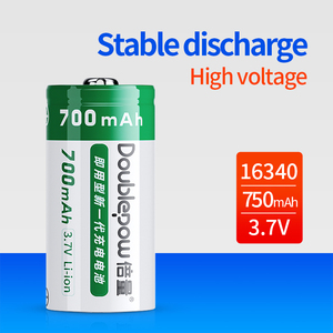 Batteria al Litio Ricaricabile Doublepow ad Alta Capacità 3.7V 700mAh <span class=keywords><strong>CR123A</strong></span> 16340 - Product Image 3
