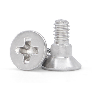 Tornillo de Cabeza Plana Avellanada con Hombro y Ranura Cruzada DIN965 ISO7046, Acero Inoxidable A2-70 A4-70 18-8, Perno de Fijación Personalizado M4 - Product Image 2