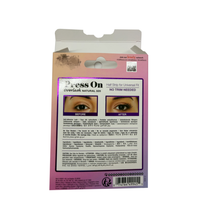 Boîte d'emballage pour cils en carton personnalisée, élégante, avec estampage à chaud en couleur intégrale et fenêtre en plastique