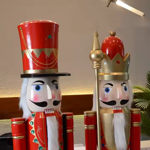 <span class=keywords><strong>Casse</strong></span>-<span class=keywords><strong>noisette</strong></span> géant en bois grandeur nature de 180 cm, décoration de Noël à l'extérieur de l'entrée du soldat du roi, décoratif - Product Image 3