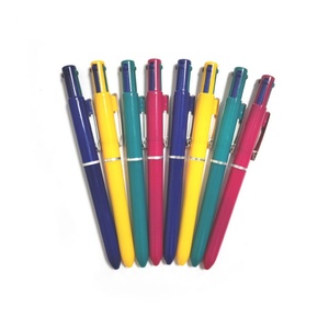 Hot Selling 4-in-1 Multicolor Ballpoint <b>Pen</b> 0.5mm Writing Width Plastic <b>Retractable</b> for Office Advertising - Product Image 3