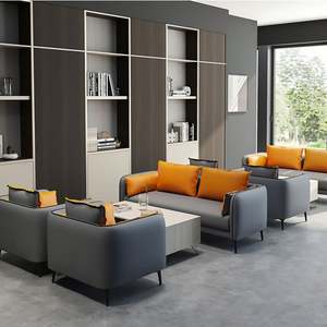 Muebles de oficina comerciales modernos, conjunto de sofá oficial de cuero PU de tres asientos Individual Doble para el hogar, oficina, sala de estar, Hospital - Product Image 5