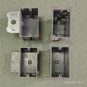 Caja de Conexiones Eléctrica Gris de Una Vía, No Metálica, Certificada ETL, <span class=keywords><strong>para</strong></span> Interruptor - Product Image 4