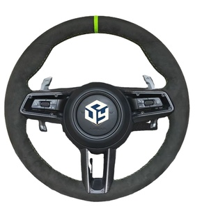 สำหรับ PORSCHE 911 971 996 987 997พวงมาลัยคาร์บอนไฟเบอร์<span class=keywords><strong>แท้</strong></span>สำหรับพวงมาลัย Cayenne Macan Panamera - Product Image 2