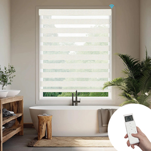 SAMADHI Smart Motorized Automat <b>Window</b> <b>Shades</b> Blackout Curtain Fabric Roller Blind zebra Blinds for <b>Window</b> - Product Image 2