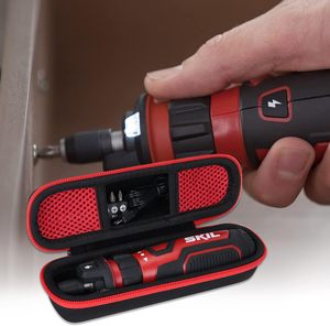 Étui à outils en EVA de haute qualité pour tournevis sans fil rechargeable <span class=keywords><strong>SKIL</strong></span> 4V, sac de protection durable avec sangle de poignet - Product Image 1