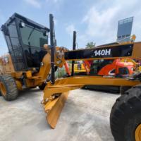 Niveleuse à moteur CAT 140H d'occasion, Caterpillar 140H d'origine, matériel de construction routière à vendre