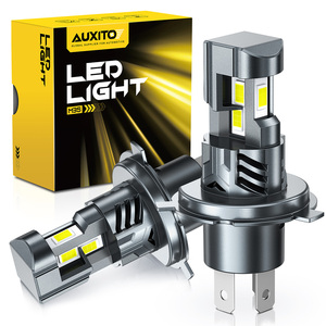 หลอดไฟหน้ารถยนต์ AUXITO H4 9003 LED 12V 18000LM 6500K สีขาว 1:1 หลอดไฟหน้าแบบ HID ให้แสงสว่าง 360 องศา - Product Image 1