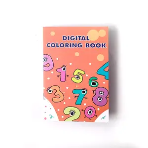 Impresión Numeral 123 libro para colorear de cognición de color para niños