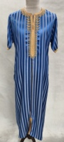 Meilleure vente TR brillant grand col rond en dentelle Maroc Thobe avec col mode Qatar Robe combinaison