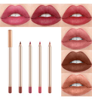 Crayon contour des lèvres végétalien waterproof best-seller, crème longue tenue, haute pigmentation, séchage rapide, fini mat, 12 couleurs, Nouveauté 2026