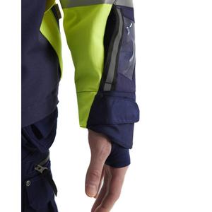 BLAKLADER - 449619183389XL Chaqueta de concha de alta visibilidad Amarillo/Azul marino-EAN 7330509714850 ROPA DE TRABAJO DE LA HI-VIS - Product Image 5