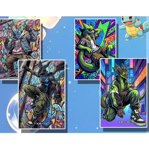 PY POKE ArtBoard Personaje Navidad Regalo para Niños Juego de Mesa Caja Sorpresa Limitada POKE Rayquaza Caja Ciega de Cómics Tarjeta Pokémon Pikachu - Product Image 6