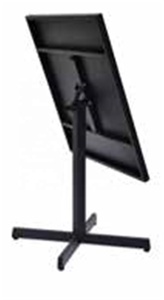 Đồ Nội Thất Sân Vườn Hiện Đại Kim Loại Cầm Tay Màu Đen Gấp Nhà Hàng Bảng Ban Công Thép Không Gỉ Bàn Ăn Cho Ngoài Trời - Product Image 4