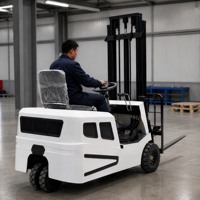 Chariot élévateur électrique à 3 roues XUANDE BL2.5 de haute qualité, capacité de 1 tonne, conception mini 3 points, batterie lithium-ion 60V 120Ah, fabriqué à Hebei