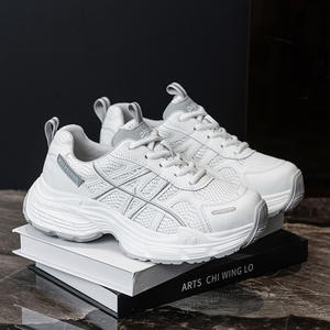 Zapatos Deportivos de Piel Genuina con Cordones para Hombre, Marca Tide, Nueva Colección Primavera-Otoño 2026, Juveniles, Transpirables, Antideslizantes, con Suela Gruesa - Product Image 1