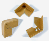 Boucle de fleur de prunier d'angle en papier Boîte d'angle à trois côtés Protection contre les collisions Panneaux d'angle d'emballage en pierre pour meubles