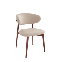 Chaise non pliable en bois massif rembourrée, style nordique, style influenceur, rétro, pour salon de thé, café, boulangerie, ensemble de salle à manger