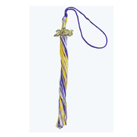 Grossiste – Pompon de remise de diplôme scolaire avec breloque annuelle, couleurs personnalisables, en rayonne, accessoires unisexes