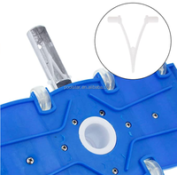 Clips en V pour poteaux de piscine, clips papillon en plastique durables pour remplacement de la poignée des écumoirs et des têtes d'aspiration de piscine