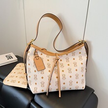 Bolso de Mano de Gran Capacidad en Oferta, Bolso Tote para Mujer, Juego de 2 Piezas, Bolso de Hombro <span class=keywords><strong>con</strong></span> <span class=keywords><strong>Cartera</strong></span> - Product Image 3